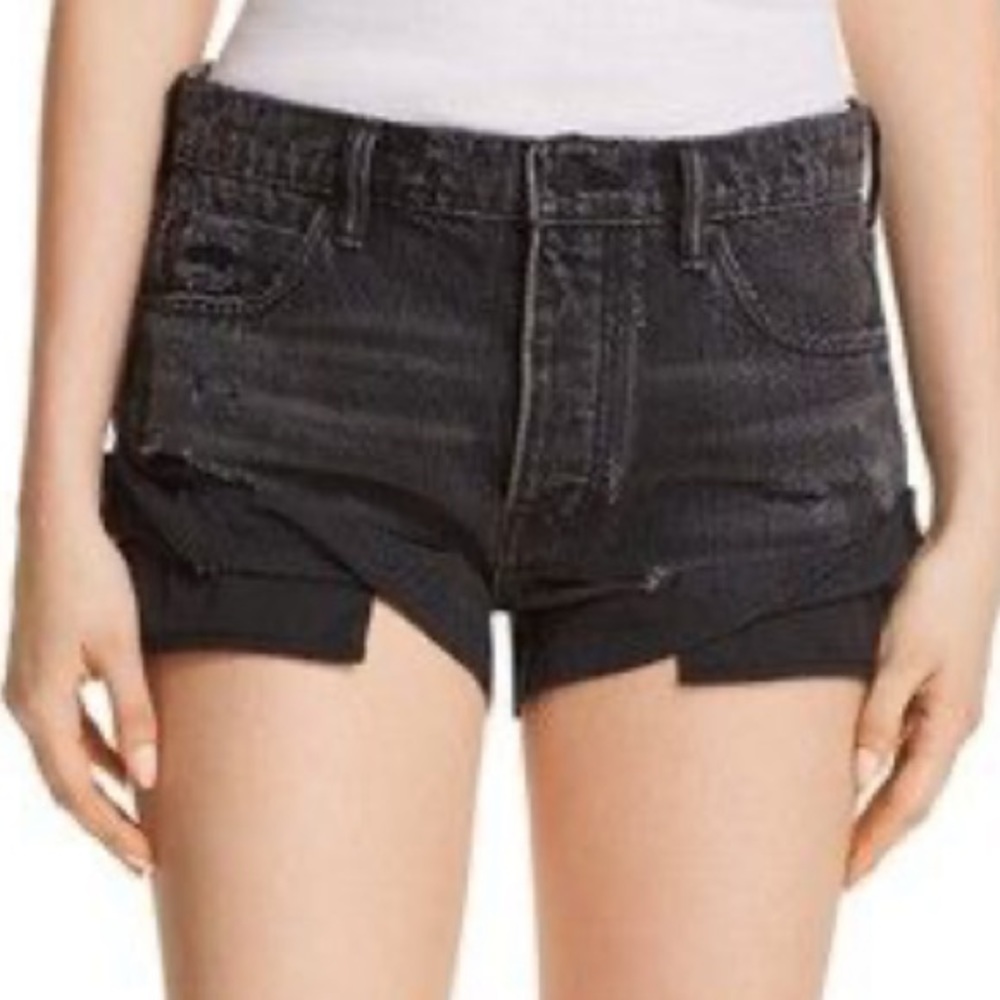 T by Alexander Wang Hike Rolled Denim Shorts